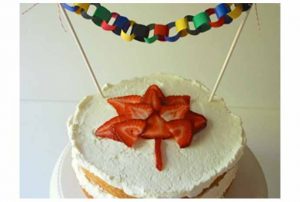 Team Canada Strawberries and Cream Cake - SavvyMom