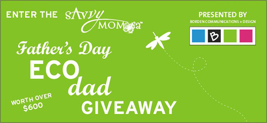 Enter the SavvyMom Father's Day Eco Dad Giveaway, worth over $600