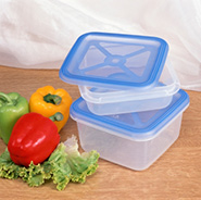 Veggies and containers