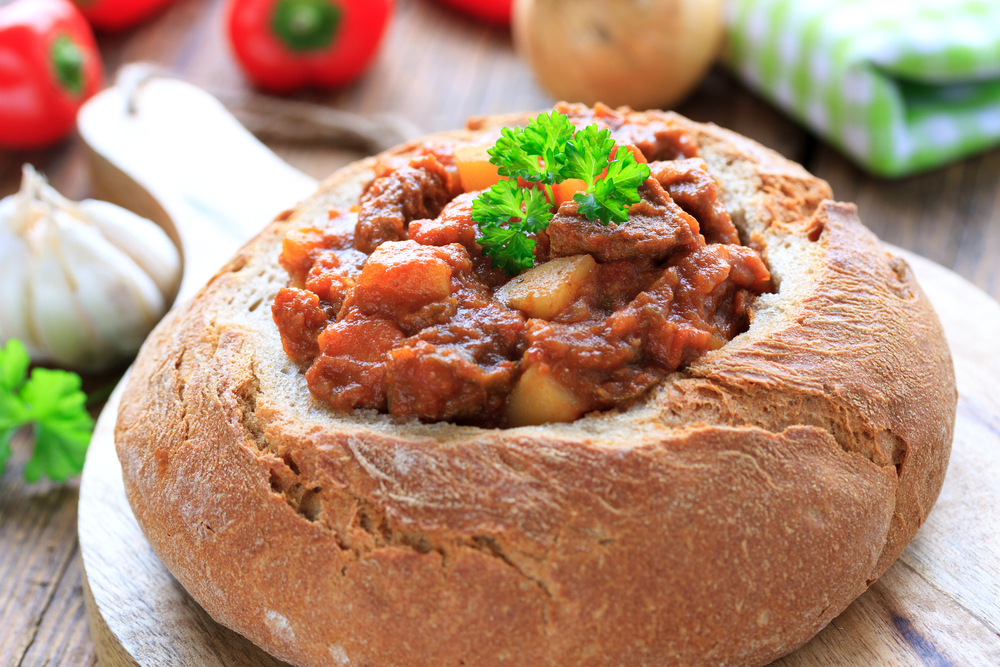 Chili in Bread Bowl