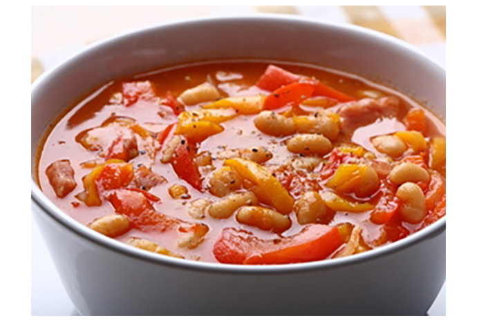 This soup puts the H in hearty. Chock full of vegetables, ham and beans, it's a delicious meal-in-one that everyone in your family will love.
So no more complaining about being cold. Get your soup on with these delicious family-friendly soup recipes.