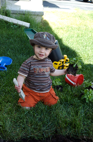 Alex in the Garden