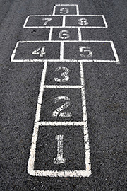 Chalk Hopscotch Court