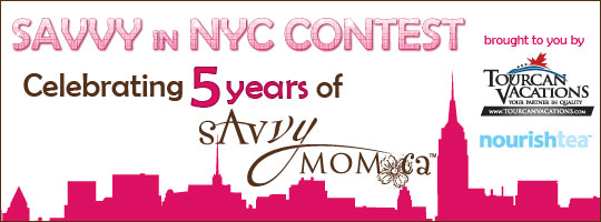 Savvy in NYC Contest. Celebrating 5 years of SavvyMom.ca