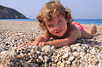 child on a beach