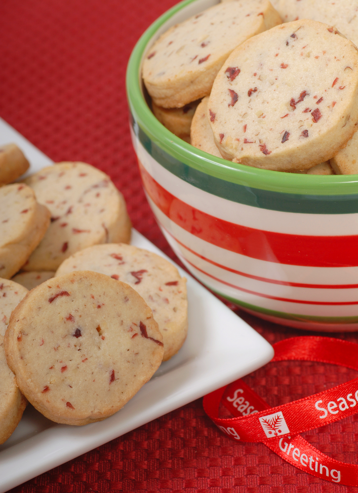 White Chocolate Cranberry Shortbread