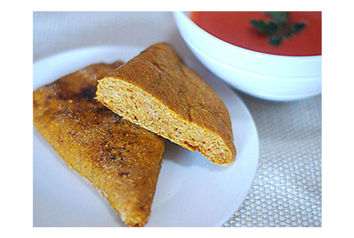 Sweet Potato Scones These hearty and healthy scones are a great snack for anyone, but can easily be made into a Toddler Meal served up with soup, chili or a spread of apple butter or natural fruit spread. Low in sugar, but high in vitamin A, they're certain to be a favourite with picky eaters.