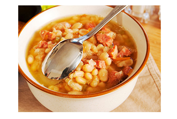 This Ham and White Bean Soup recipe is easy for toddlers to eat but don't hide it from the rest of the family! It's perfect the way it is or blended into a more creamy texture if you think the kids are more likely to eat it that way. 