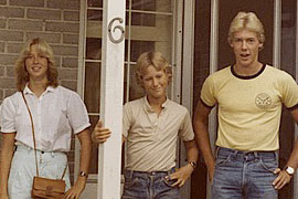 Trevor (middle) and his 70’s siblings