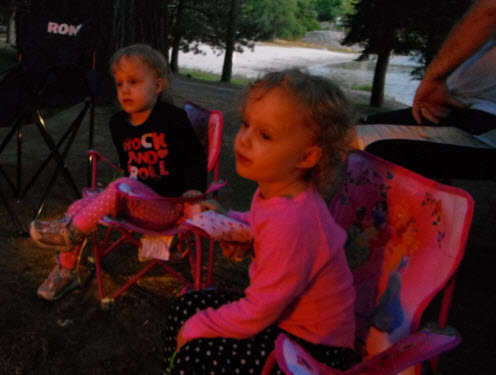 Sharing stories around the campfire