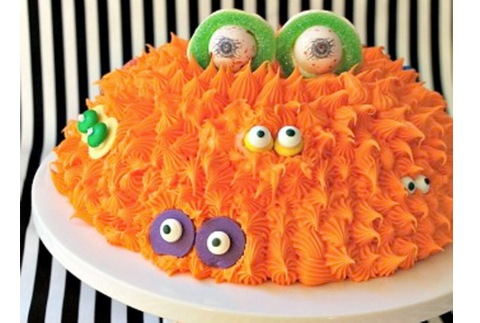 Multi-Eyed Monster Head Birthday Cake