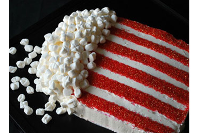 Bag of Popcorn Birthday Cake