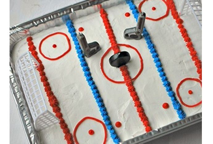 Ice Rink Birthday Cake