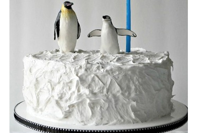 Penguin Birthday Cake