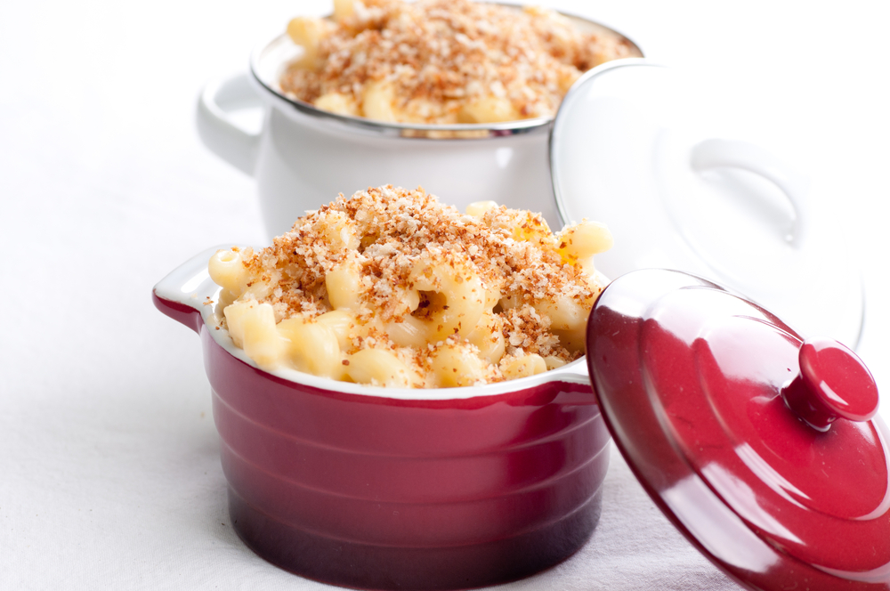 Baked Macaroni and Cheese with Beans