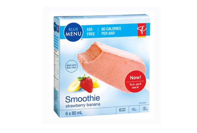 PC Blue Menu Strawberry Banana Smoothie Pops