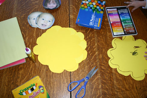 Photo Flower Craft: Step 1