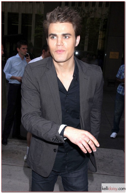 'The Vampire Diaries' actor Paul Wesley seen leaving his hotel in New York City, New York on April 16, 2012.