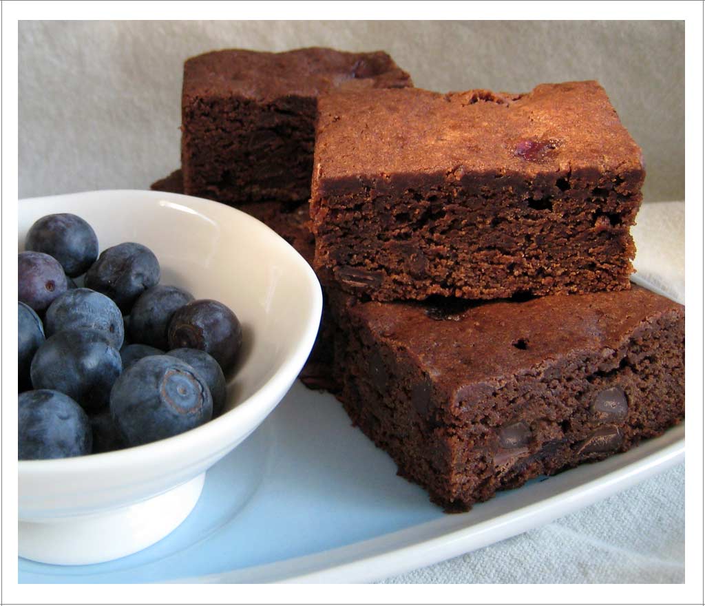 Double Chocolate Blueberry Brownies SavvyMom