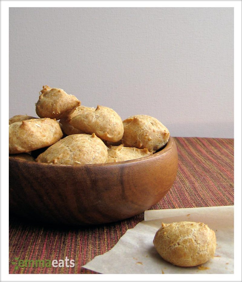 spelt parmesan gougeres