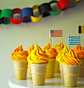 Olympic Party Torch Cupcakes - SavvyMom