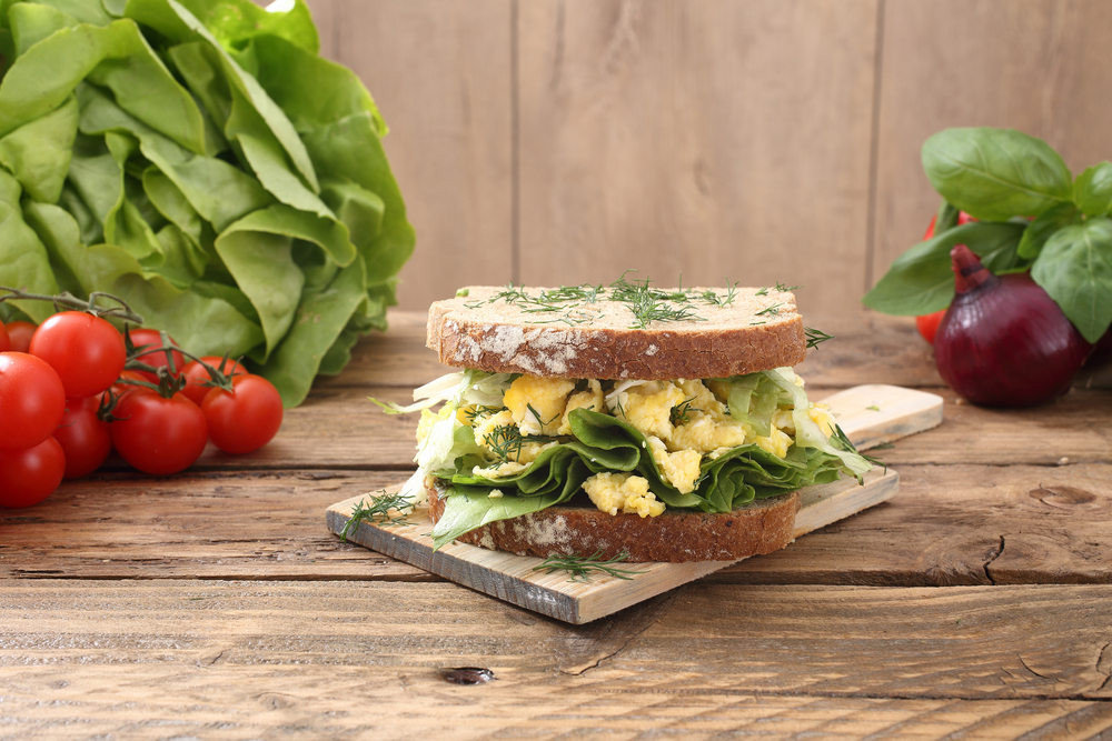 Zucchini Egg Salad Sandwich