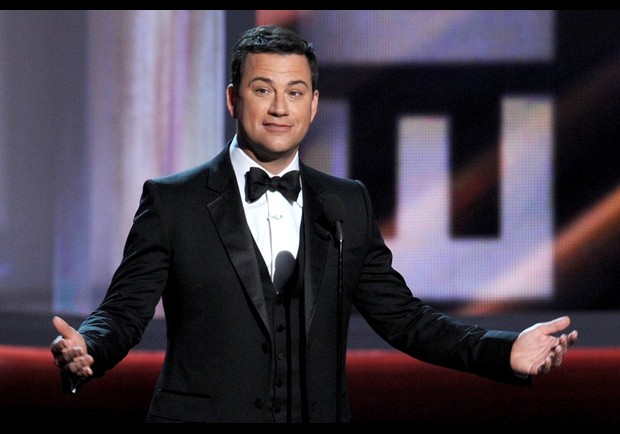 LOS ANGELES, CA - SEPTEMBER 23:  Host Jimmy Kimmel speaks onstage during the 64th Annual Primetime Emmy Awards at Nokia Theatre L.A. Live on September 23, 2012 in Los Angeles, California.  (Photo by Kevin Winter/Getty Images)