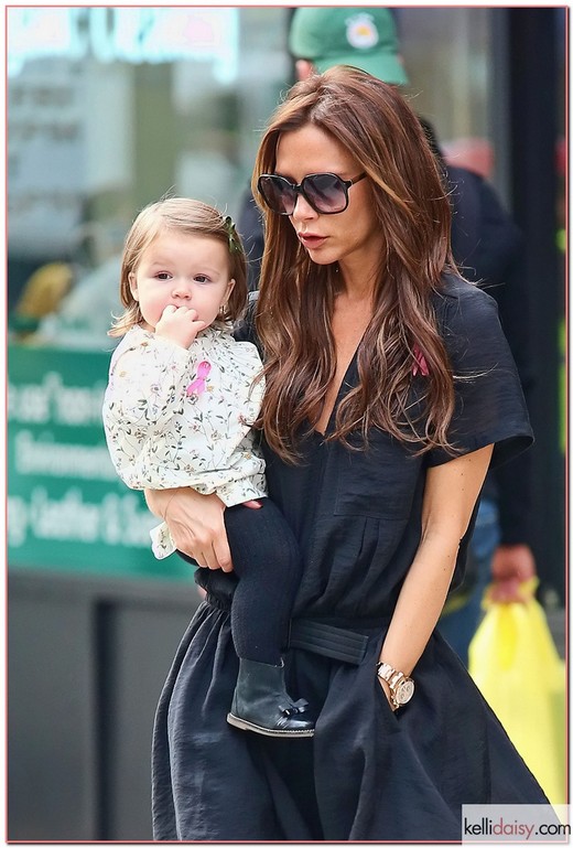 50924162 Victoria Beckham spend the day shopping with her daughter Harper on October 23, 2012 in New York City, New York. The pair went shopping at Prada, Baby Gucci and Miu Miu in midtown Manhattan and finished their day with a trip to Gristedes for groceries. FameFlynet, Inc - Beverly Hills, CA, USA - +1 (818) 307-4813