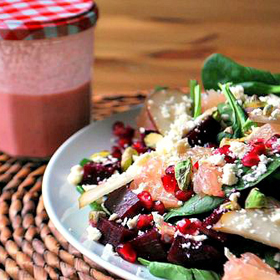 Deck the table with this festive holiday salad—and you'll have both the food and decor covered.