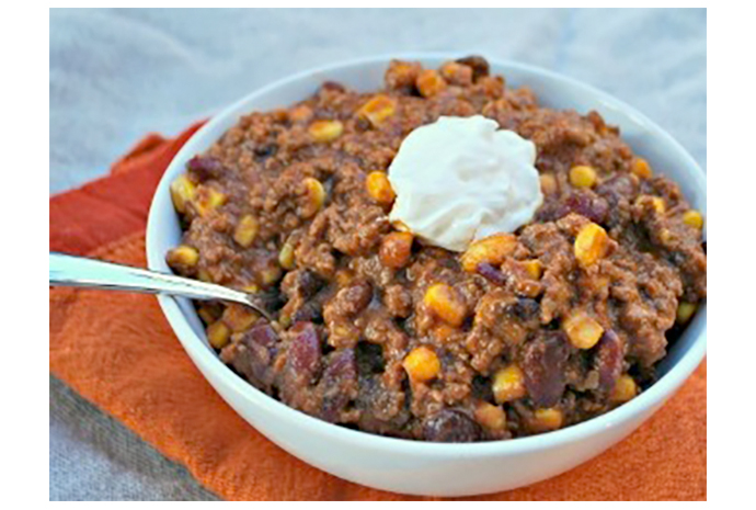 This February 14, nothing will say ‘I love you' quite like a pot of homemade chili enhanced with a handful of chocolate chips and a hearty dose of Guinness. But don't be surprised when everyone wants to kiss the cook—this dish is that good. 