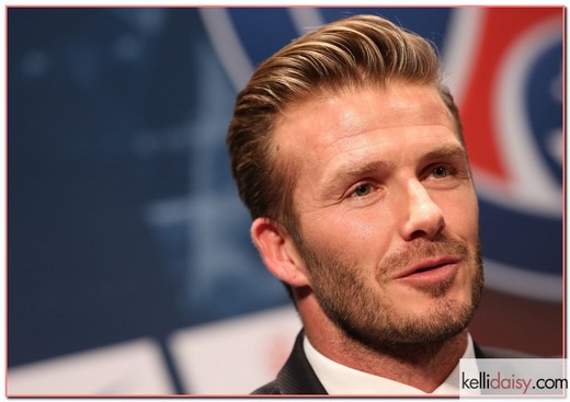 51003548 That retirement didn't last long! Former England captain David Beckham gives a press conference at the Parc des Princes stadium in Paris, France on January 31, 2013. Beckham signed a five-month deal with the French soccer heavyweights Paris Saint Germain until the end of June. FameFlynet, Inc - Beverly Hills, CA, USA - +1 (818) 307-4813 RESTRICTIONS APPLY: USA/AUSTRALIA ONLY