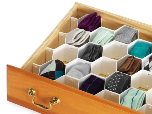 Sock drawer organizer