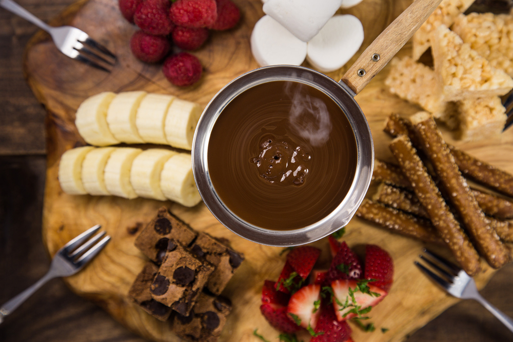 Chocolate Fondue with Sweets