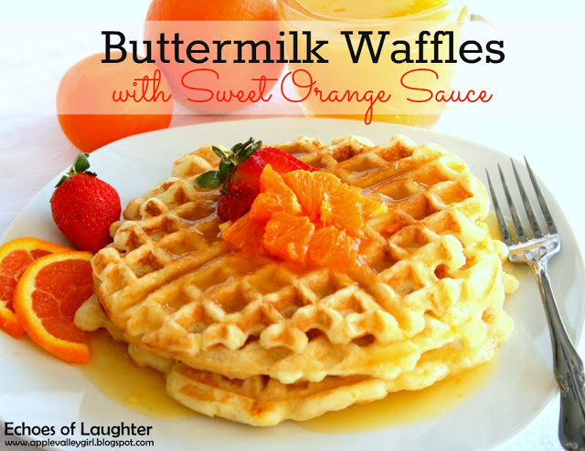 ButtermilkWaffleswithSweetOrganeSauce