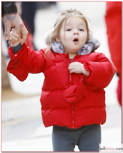 51049848 Soccer star David Beckham holds his daughter Harper's hand as the pair step out in London, England on March 27, 2013. FameFlynet, Inc - Beverly Hills, CA, USA - +1 (818) 307-4813 RESTRICTIONS APPLY: USA ONLY