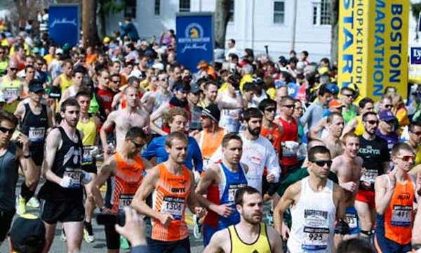 Boston marathon runners Boston marathon runners
