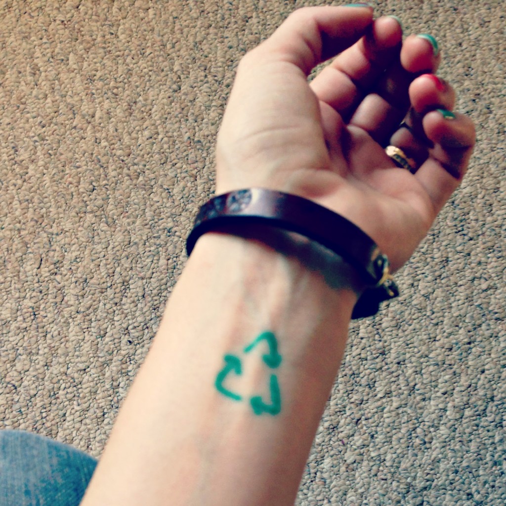 Earth-Day-2013-Recycling-Tattoo Earth-Day-2013-Recycling-Tattoo