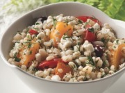 Greek Barley and Peach Salad