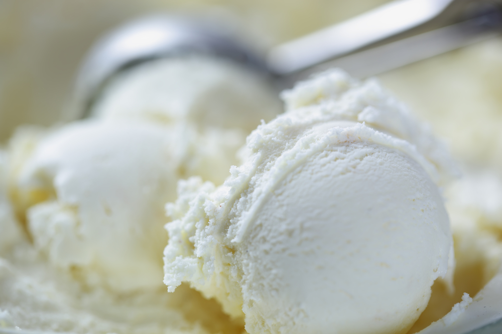 Scooping Vanilla Ice Cream