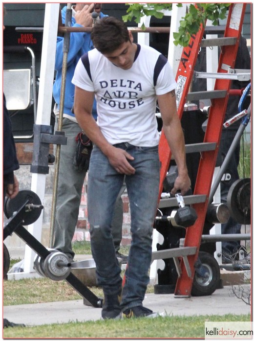 Zac Efron On The Set Of 'Townies' 51091087 Actor Zac Efron on the set of 'Townies' in Los Angeles, California on May 7, 2013. Also on set was actor Seth Rogen. FameFlynet, Inc - Beverly Hills, CA, USA - +1 (818) 307-4813