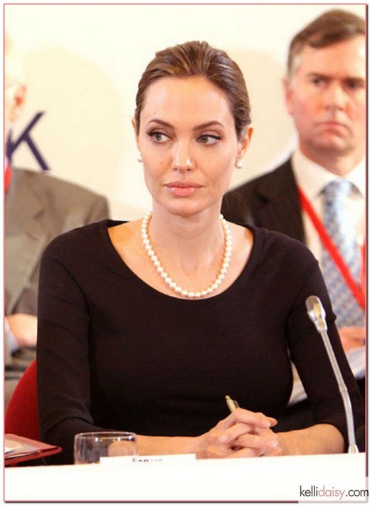 51065531 Actress Angelina Jolie attends the G8 summit at Lancaster House on April 11, 2013 in London, England. FameFlynet, Inc - Beverly Hills, CA, USA - +1 (818) 307-4813 RESTRICTIONS APPLY: USA ONLY