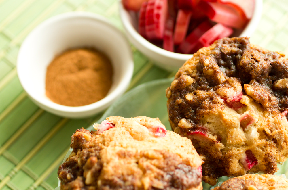 Rhubarb Buttermilk Mini muffins