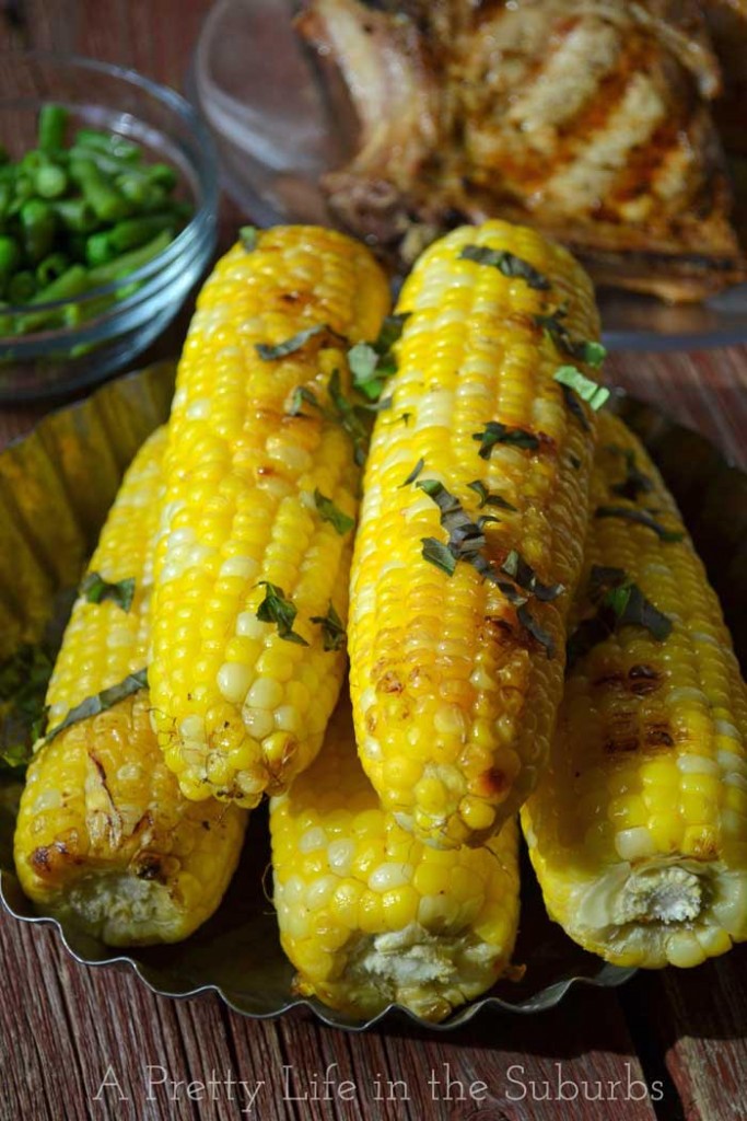 Basil-Butter-Roasted-Corn-on-the-Cob-A-Pretty-Life1