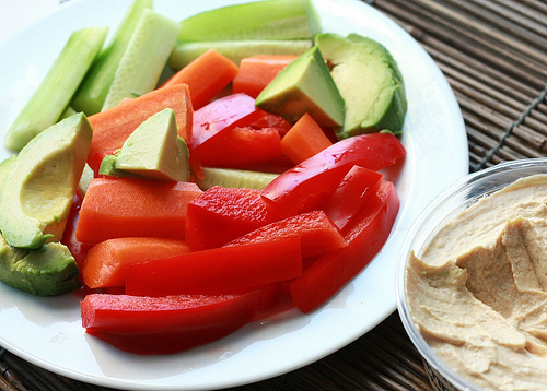 Veggies-and-Hummus Veggies-and-Hummus