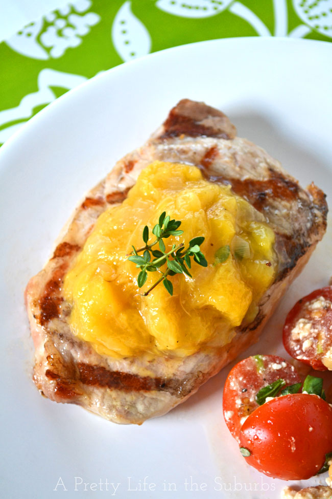 Grilled-Porkchops-with-Ginger-Peach-Chutney-A-Pretty-Life