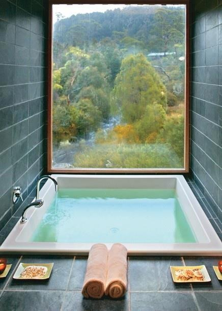 Bathtub-with-forest-view