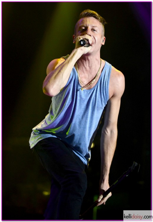 Macklemore & Ryan Lewis Performing Live In Concert 51229615 Macklemore and Ryan Lewis performing live in concert in Milan, Italy on October 9, 2013. FameFlynet, Inc - Beverly Hills, CA, USA - +1 (818) 307-4813 RESTRICTIONS APPLY: USA/AUSTRALIA ONLY