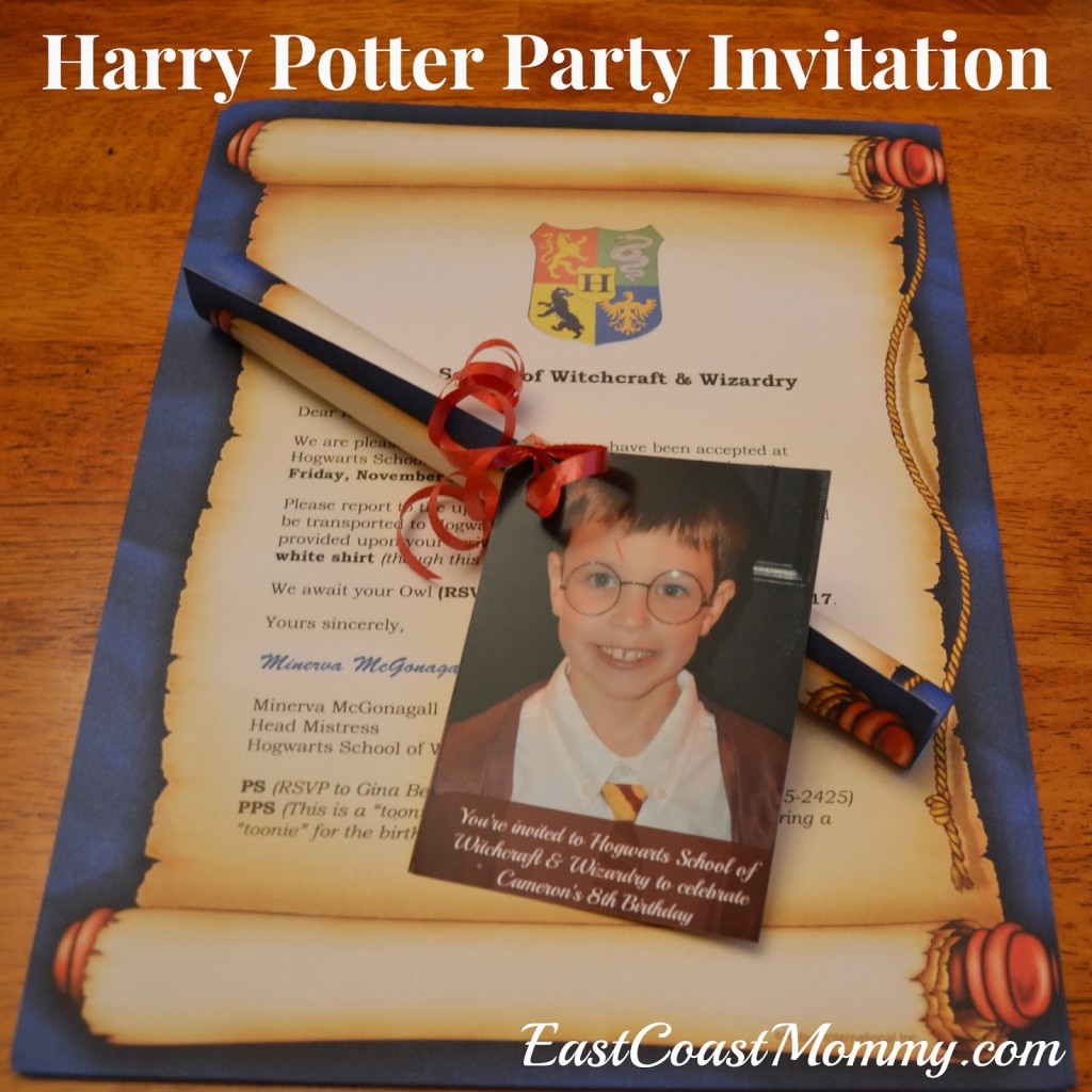 harrypotterinvitation