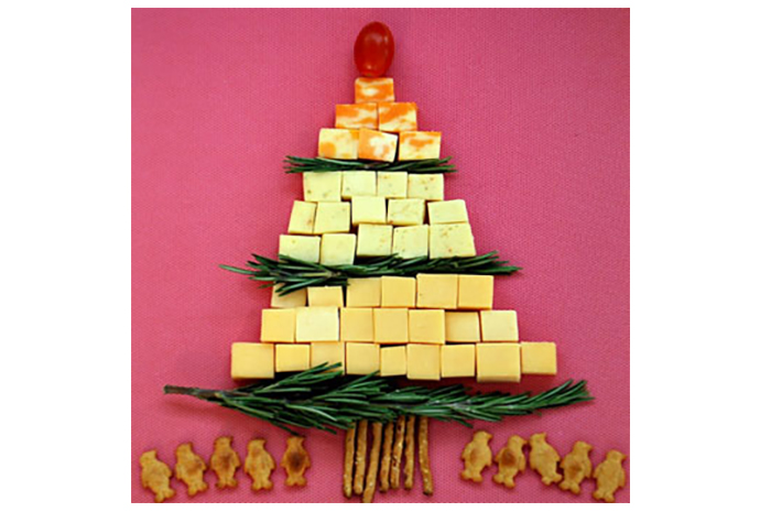 This is no ordinary cheese tray. Make your food more fun by building your own tree with simple ingredients.