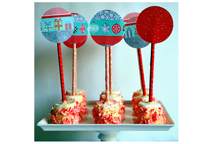 Marshmallow pops are so easy to make and give such a great wow factor to your mini-guests.
